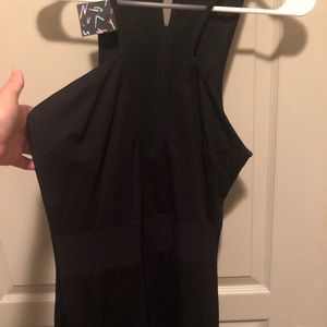 Nasty Gal body con black mini dress